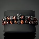 King Vörös Tigrisszem  órakísérő karkötő Szett