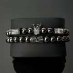 King réz karkötő szett fekete színnel beterítve