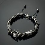 King Réz órakísérő karkötő - Fekete színnel beterítve