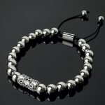 Réz órakísérő karkötő - Ezüst színnel beterítve