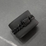 Ice Black karkötő - 18 cm