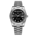 Nibosi - DayDate Watch 40 mm - Fekete