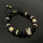 King - Achát órakísérő karkötő