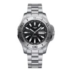 Nibosi Louis karóra Ezüst, Fekete - Mechanikus 42 mm