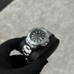 Nibosi Louis karóra Ezüst, Fekete - Mechanikus 42 mm - Image 6