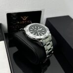 Nibosi Louis karóra Ezüst, Fekete - Mechanikus 42 mm - Image 9