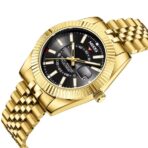 Nibosi - DateJust karóra 40 mm Gold-Black - Image 2