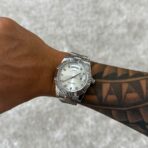Nibosi - DayDate Silver karóra - Köves 40 mm - Image 3