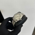 Nibosi - DayDate Silver karóra - Köves 40 mm - Image 4