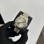 Nibosi - DayDate Silver karóra - Köves 40 mm - Image 7