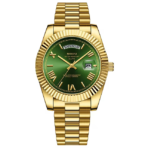 Nibosi - DayDate karóra 40 mm Goldy-Green