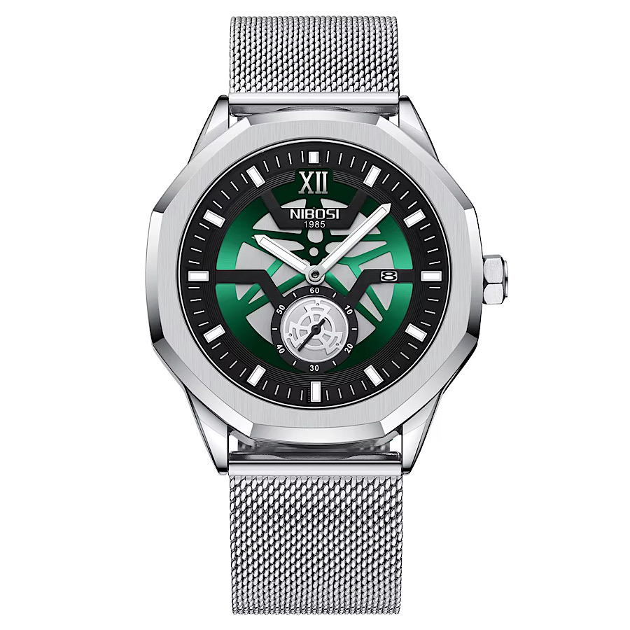 IMG_9820 Nibosi - Verona Watch Ezüst-Zöld - Image 1