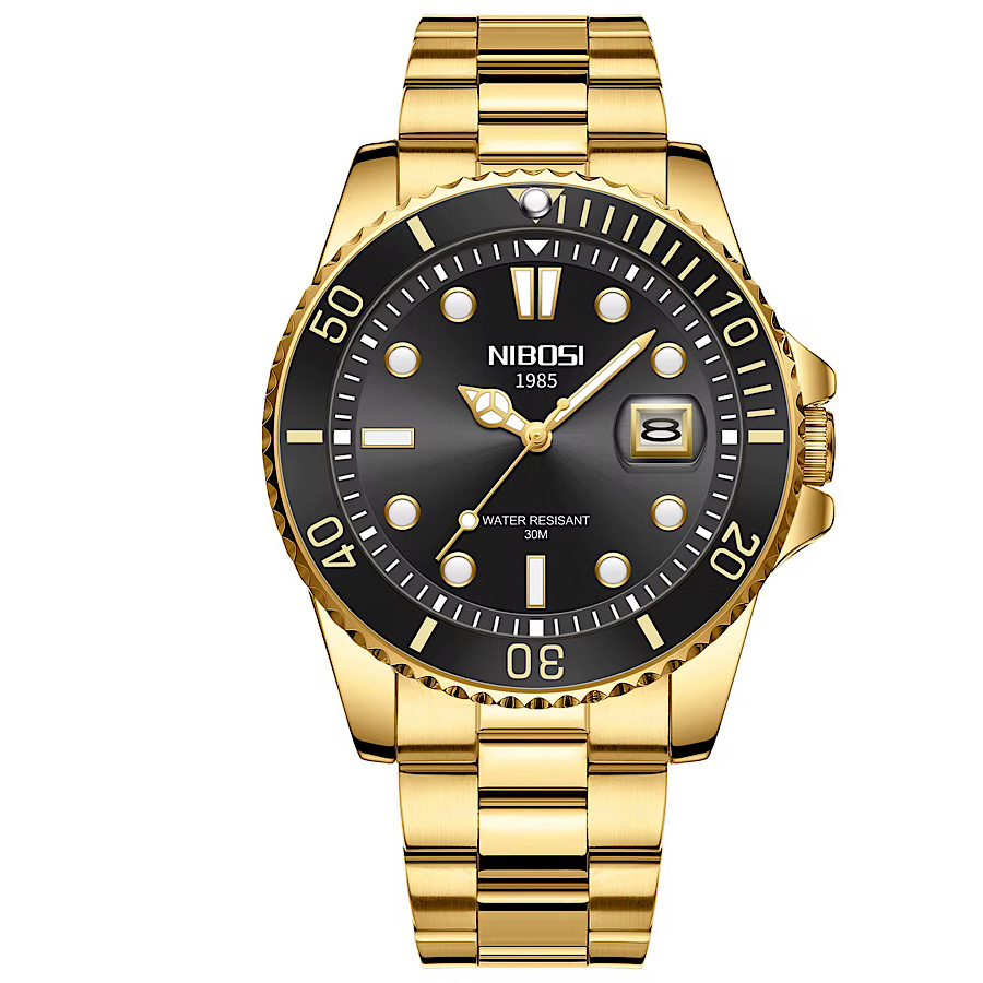 IMG_9823 Nibosi - Eldorado karóra 43 mm Goldy-Black - Image 1