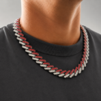 Ice Red-Silver Karkötő-Nyaklánc Szett - Image 3